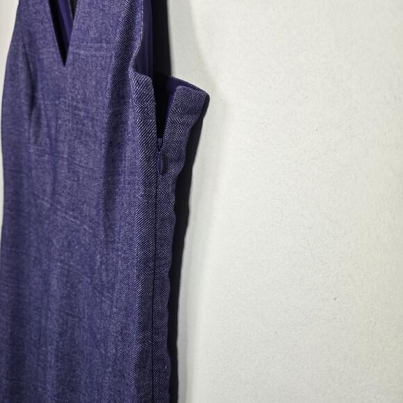 Banana Republic Purple Tie Back Sheath Dress. Size 14 - Picture 5 of 10